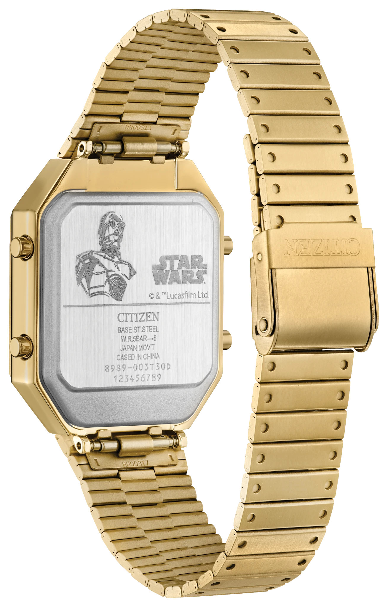 C-3PO Rewired Black Dial Stainless Steel Bracelet JG2123-59E | CITIZEN